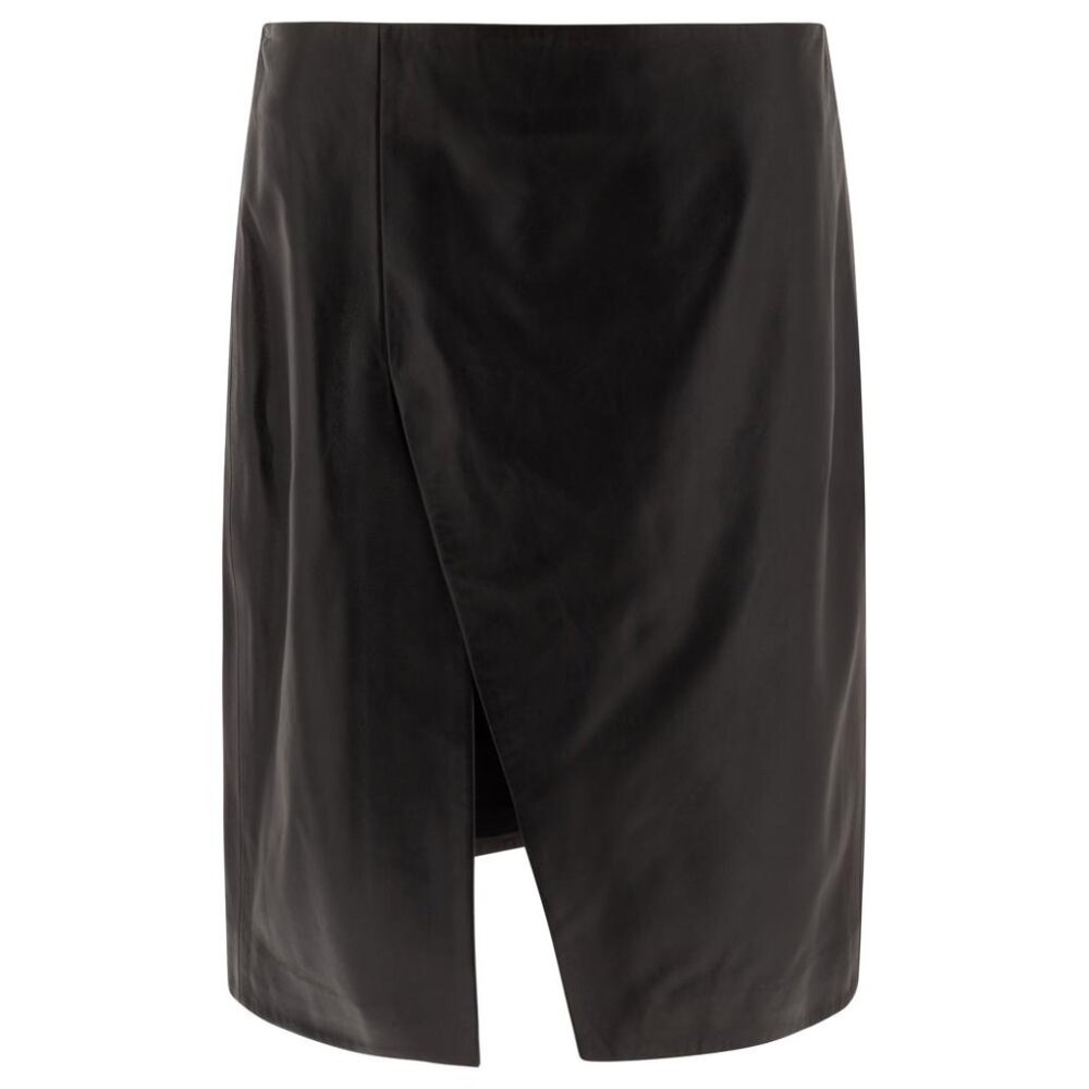 Loulou Studio Leather Midi Skirt Tag Size 38 Women